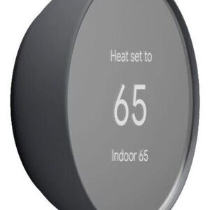 Sleek Charcoal Smart Thermostat